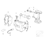 Sprężynka zacisku BMW E36 E46 M3 Z3 E85 Z4 M3,2 - 34112227670