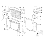 Osłona wentylatora chłodnicy BMW E34 525tds - 17312246021
