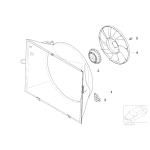 17417504732 Wentylator łopatki BMW E53 X5 E65 4,4i 4,6is 735i 745i 760i - 17417504732 - Części oryginalne BMW Łódź | Sklep internetowy BMW