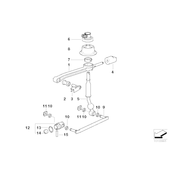 25112228710 Ramię drążka skrzyni biegów BMW E46 M3 - 25112228710 - Części oryginalne BMW Łódź | Sklep internetowy BMW
