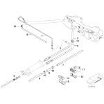 Przewód dopływu paliwa przedni BMW E39 M5 S62 - 16122228829