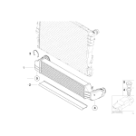 Chłodnica powietrza doładowującego BMW E46 X3 318d 320d 330d 3,0d 3,0d prod. po 03.2003r - 17517793370
