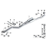 Uszczelka rury wydechowej BMW E60 E61 E63 E64 E65 E84 E81 E87 E90 E91 F01 F10 F11 F25 X3 - 18107549447