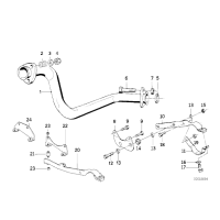 Wspornik rury wydechowej E30 324td- 18202242227 - 18202242227