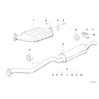 Tłumik tylny - 18102243537