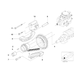 13522246819 Nakrętka sześciokątna rozrządu BMW E39 E46 520d 318d 320d M47 - 13522246819 - Części oryginalne BMW Łódź | Sklep internetowy BMW