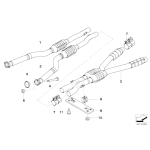 Wieszak tłumika BMW E39 E46 E60 E61 E63 E64 E90 E93 E92 F06 F10 F12 F13 M3 M5 M6 - 18207832991