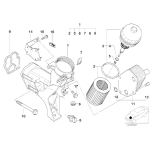 Pokrywa filtra oleju BMW E39 520d E46 318d 320d M47 - 11422247014