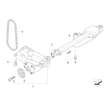 Koło łańcuchowe pompy oleju BMW E38 E39 E46 E53 E60 E61 E63 E64 E65 E70 E71 E90 E83 E91 E92 E93 - 11412247304