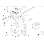 Napinacz łańcucha BMW E46 E39 E38 X5 E53 330d 525d 530d 730d 3,0d M57 - 13522247644