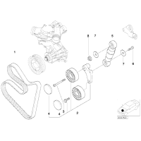 Rolka napinająca z dźwignią BMW E39 M5 - 11282248214