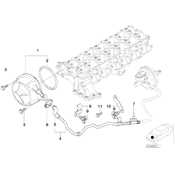 11662249939 Pompa podciśnieniowa - 11662249939 - Części oryginalne BMW Łódź | Sklep internetowy BMW