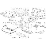 Osłona pokrywa silnika górna BMW E36 M3 - 51712252268