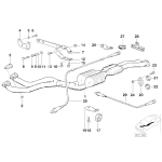 Uchwyt tłumika BMW E36 320i 323i 325i 328i M3 - 18211723649