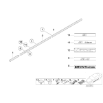 Listwa drzwi przód prawa BMW E36 Coupe Cabrio 316 318 320 323 325 328 - 51132256788