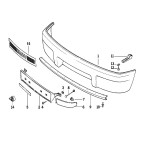 Osłona obudowa blenda zderzaka przód M-Technic BMW E31 850CSi - 51112259824