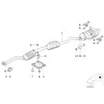 Uszczelka rury wydechowej BMW E38 E39 E46 2,0 2,3 2,5 2,8 - 18301440183