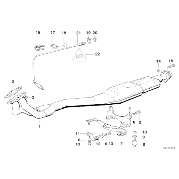 18301728208 Uszczelka kolektora rury BMW E30 E34 E36 E46 316i 318i 518i M40 M43 - 18301728208 - Części oryginalne BMW Łódź | Sklep internetowy BMW