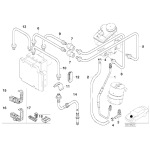 Przewód hamulcowy rurowy metalowy BMW E46 M3 Cabrio Coupe - 34322282277