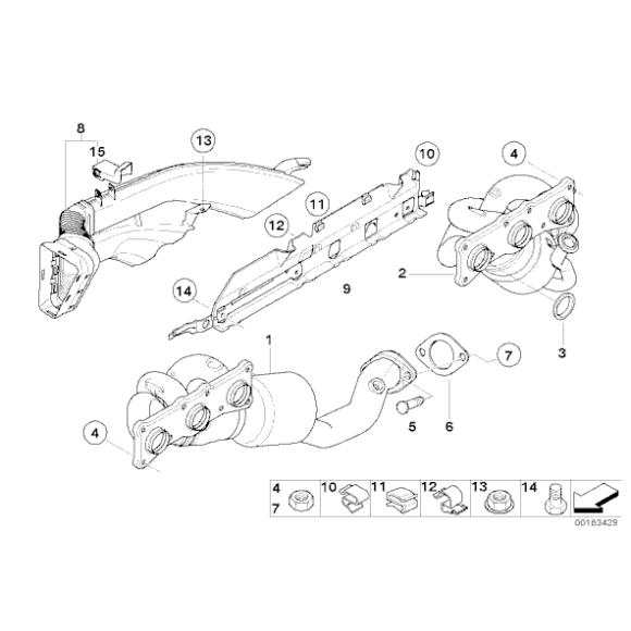 18307530972 Nakrętka BMW E60 E61 E63 E64 E65 E70 F01 F10 F11 F25 X3 E83 730 630 520 525 530 - 18307530972 - Części oryginalne BMW Łódź | Sklep internetowy BMW