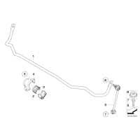 Poduszka gum. stabilizatora, górna cz. - 33552283710