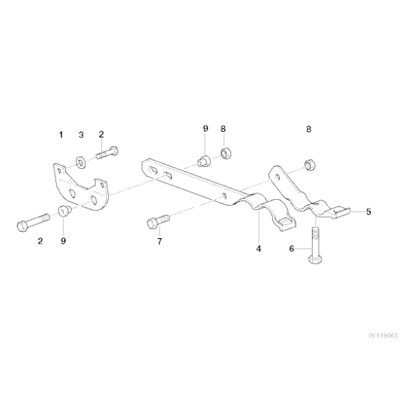 Obejma tłumika BMW E36 E39 Z3 320i 323i 325i 328i 520i 523i 528i - 18311728237