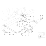 Uchwyt tłumika wydechu BMW E36 E46 Z3 320i 323i 325i - 18311728547