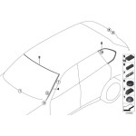 Końcówka mocowanie BMW F15 F16 F85 F86 K14 K27 K28 K43 K46 K47 K51 K52 K53 K73 - 16112328784