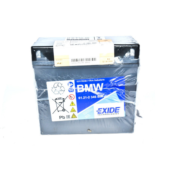61212346800 Akumulator 12V 19AH BMW K26 K30 K41 K48 R21 R22 R28 K1100 R1200 R900 K1300 K1600 - 61212346800 - Części oryginalne BMW Łódź | Sklep internetowy BMW