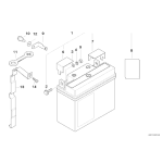 61212346800 Akumulator 12V 19AH BMW K26 K30 K41 K48 R21 R22 R28 K1100 R1200 R900 K1300 K1600 - 61212346800 - Części oryginalne BMW Łódź | Sklep internetowy BMW