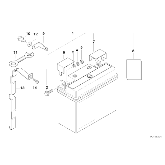 61212346800 Akumulator 12V 19AH BMW K26 K30 K41 K48 R21 R22 R28 K1100 R1200 R900 K1300 K1600 - 61212346800 - Części oryginalne BMW Łódź | Sklep internetowy BMW