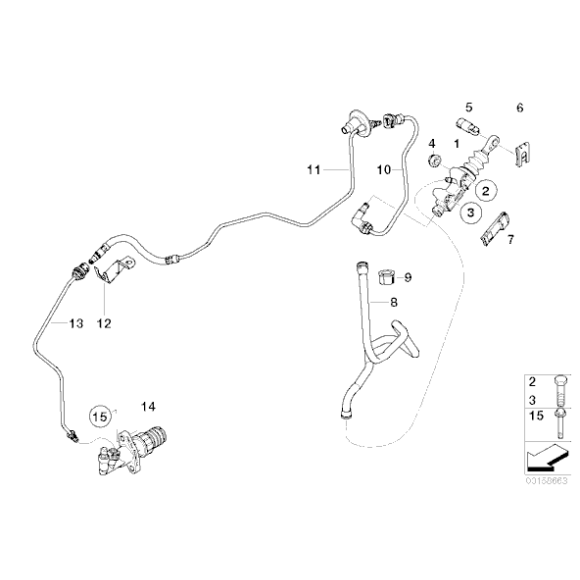 Przewód sprzęgła BMW MINI R52 R50 R53 - 21526759854