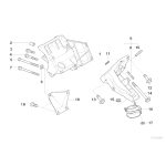 22111092823 Poduszka gumowa z kołnierzem, lewa - 22111092823 - Części oryginalne BMW Łódź | Sklep internetowy BMW