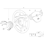 Przełącznik radia/telefonu kierownicy lewy BMW E38 E39 725 728 730 735 740 750 520 523 525 528 530 540 M5 - 61312490233