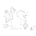 Łapa silnika prawa BMW E46 320 323 325 328 330 M3 E85 E86 Z4 - 22111094694