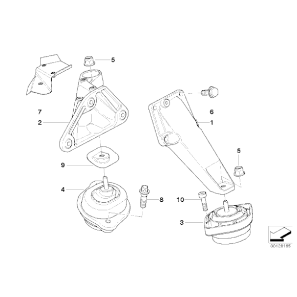22113421295 Poduszka silnika lewa BMW E83 X3 2,5i 3,0i M54 - 22113421295 - Części oryginalne BMW Łódź | Sklep internetowy BMW