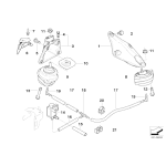 Poduszka silnika lewa BMW E83 X3 3,0d M57N - 22113421297