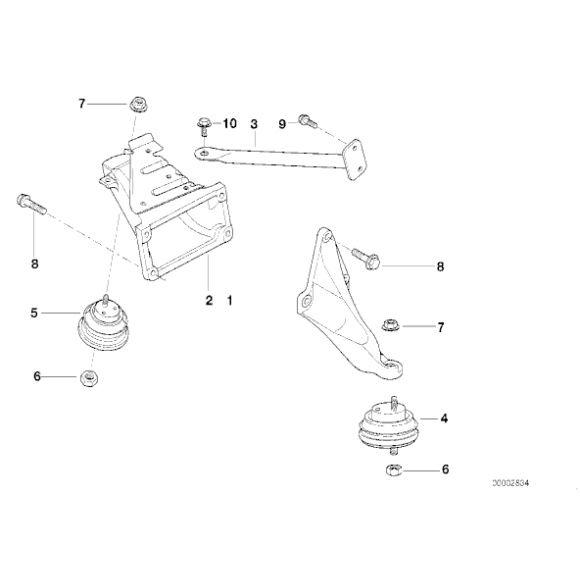 22116754608 Rubber mounting - 22116754608 - Części oryginalne BMW Łódź | Sklep internetowy BMW