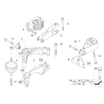Poduszka gumowa zawieszenia silnika MINI R50 R53 One Cooper S - 22116757369