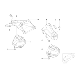 22116769185 Poduszka silnika lewa BMW E65 E66 735i 745i 740i 750i - 22116769185 - Części oryginalne BMW Łódź | Sklep internetowy BMW