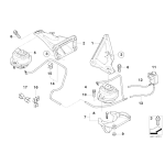 Poduszka silnika gumowa lewa BMW 730d M57N - 22116770795