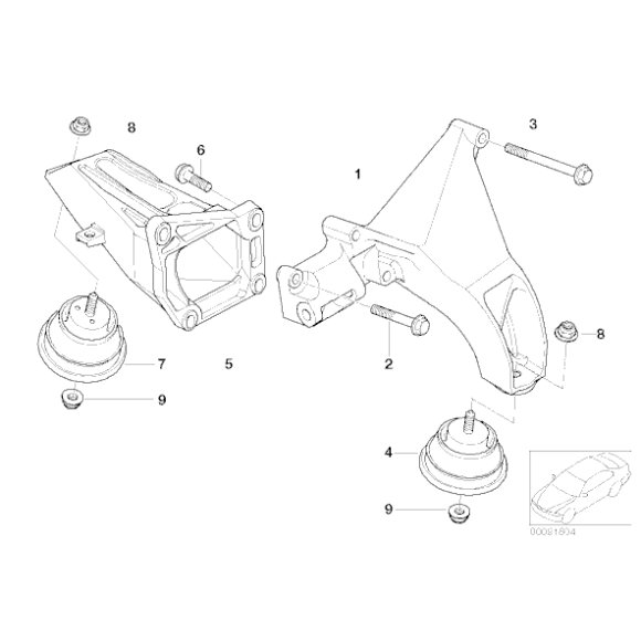22116771362 Poduszka silnika prawa BMW E46 320Cd 320d 320td M47N - 22116771362 - Części oryginalne BMW Łódź | Sklep internetowy BMW