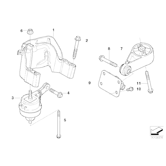 22116778610 Rubber mounting - 22116778610 - Części oryginalne BMW Łódź | Sklep internetowy BMW