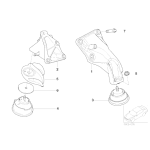 22116785583 Poduszka silnika lewa BMW E46 316i 318i 320d 318d - 22116785583 - Części oryginalne BMW Łódź | Sklep internetowy BMW