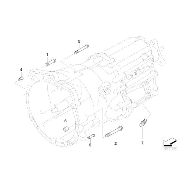 Kpl. śrub alum. ręcznej skrzyni biegów - 23000417164