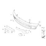 Osłona gruntowana zderzaka przód prawa MINI R55 R56 R57 Cooper One - 51112753998