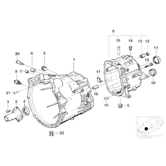 23111224799 Zimering skrzyni tylny BMW E32 E34 E36 E38 E39 E46 730 735 328 325 520 525 523 528 530 M3 330 318 - 23111224799 - Części oryginalne BMW Łódź | Sklep internetowy BMW
