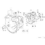 Tulejka prowadząca skrzyni BMW E34 E46 E36 E39 E85 Z3 Z4 316 318 320 323 325 518 520 523 525 - 23117510016