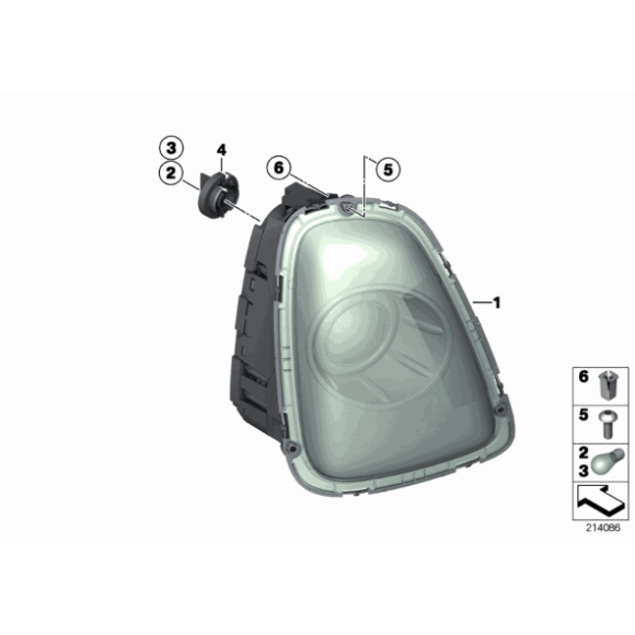 Gniazdo żarówki lampy tył MINI R55N R56 R57 R58 R59 R61 - 63212756177