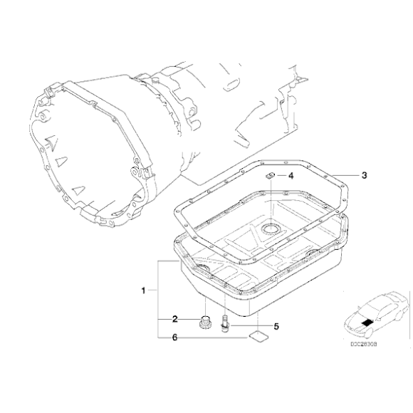 24111422676 Uszczelka skrzyni BMW E38 E39 E38 X5 730d 740i 735i 840Ci 535i 540i 4,4i 4,is - 24111422676 - Części oryginalne BMW Łódź | Sklep internetowy BMW